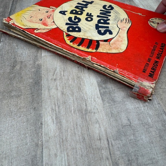 Vintage A Big Ball of String 1958 Hardcover Marion Holland READ - Picture 4 of 4